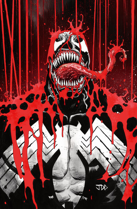 VENOM BLACK, WHITE & BLOOD #2 JOSHUA CASSARA VIRGIN VARIANT