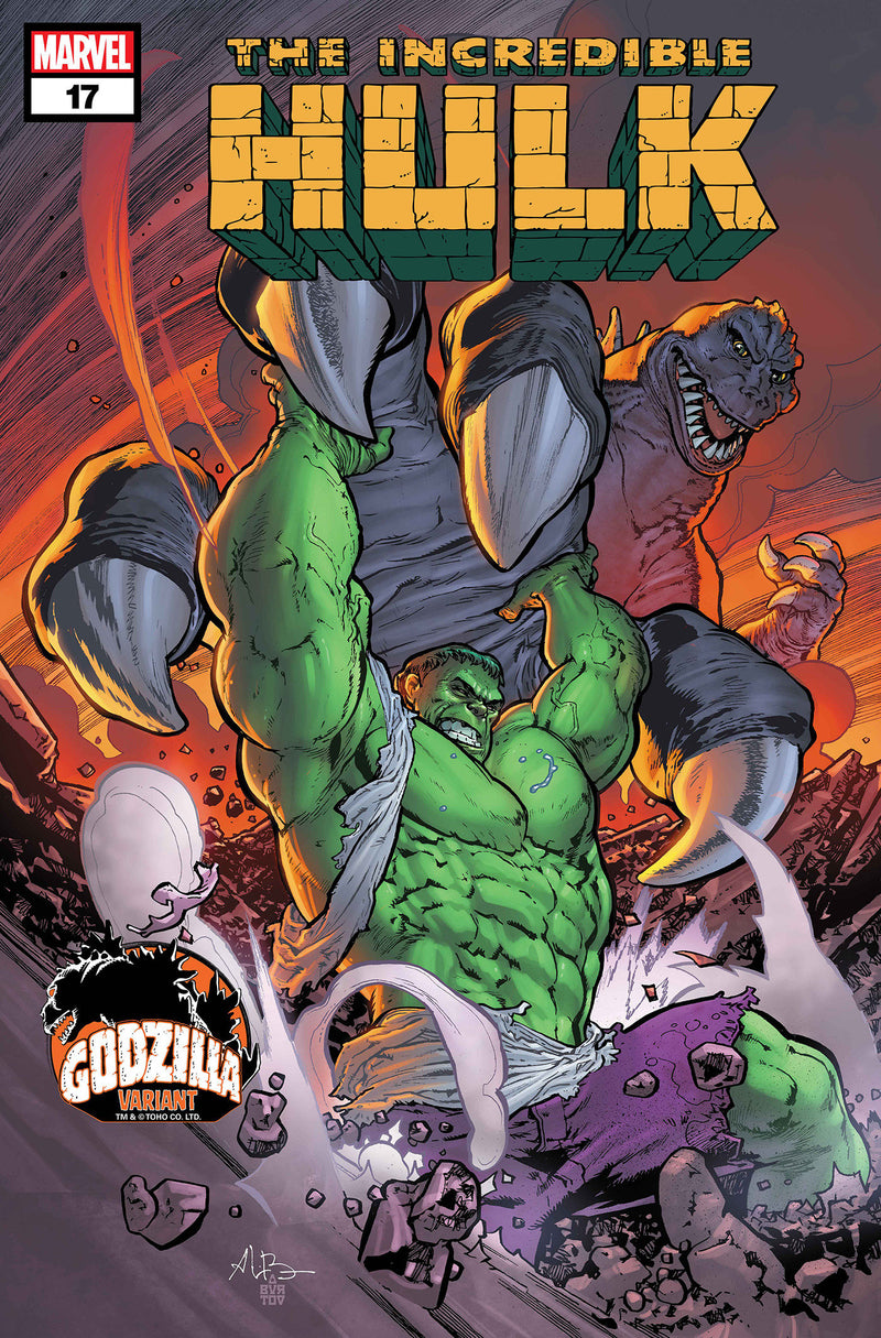INCREDIBLE HULK #17 ANDREI BRESSAN GODZILLA VAR VOL. 4
