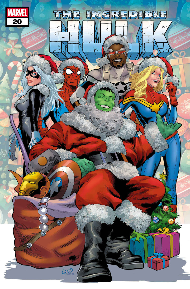 INCREDIBLE HULK #20 GREG LAND WINTER HOLIDAY VAR VOL. 4
