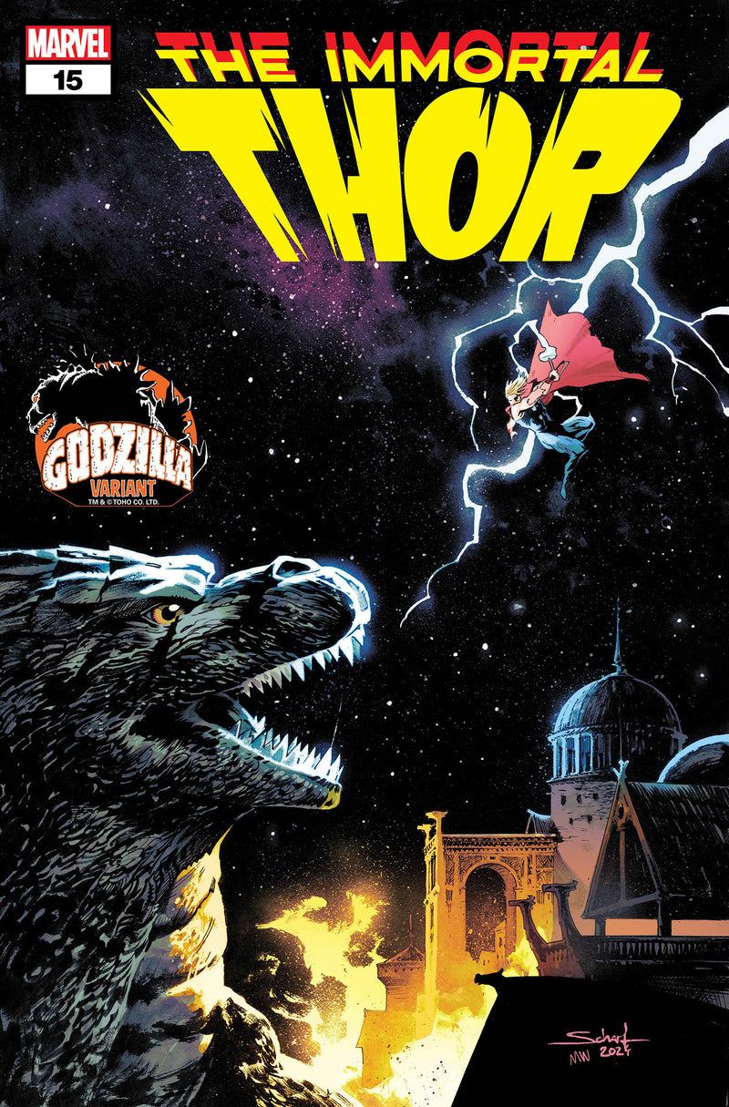 IMMORTAL THOR #15 JONAS SCHARF GODZILLA VAR
