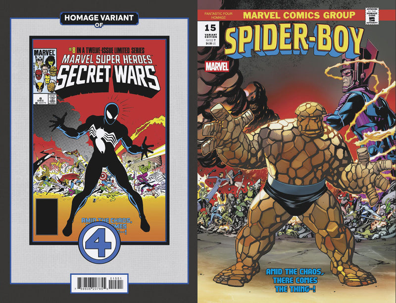 スパイダーボーイ #15 マイク・マコーン作ファンタスティック・フォー オマージュ・バリアント