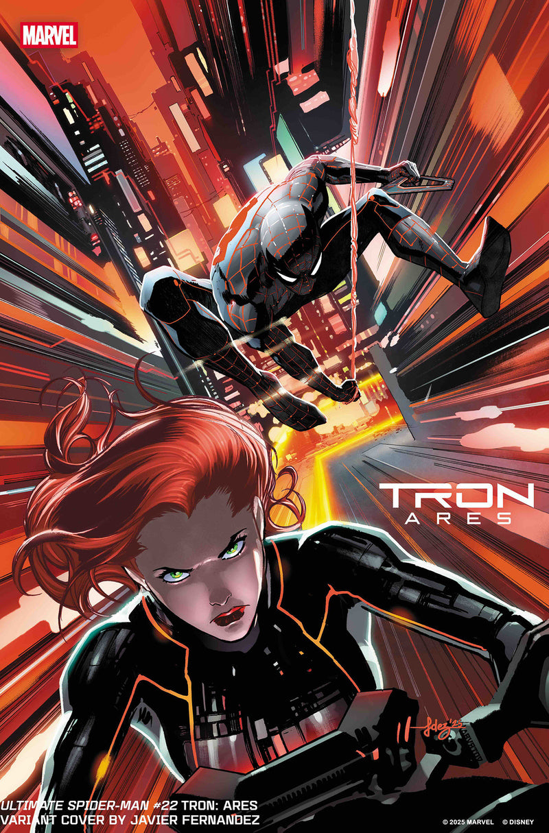 ULTIMATE SPIDER-MAN #22 JAVIER FERNANDEZ TRON ARES VARIANT