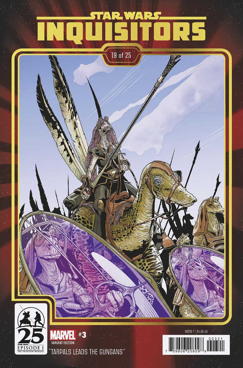 STAR WARS: INQUISITORS #3 CHRIS SPROUSE THE PHANTOM MENACE 25TH ANNIVERSARY VAR