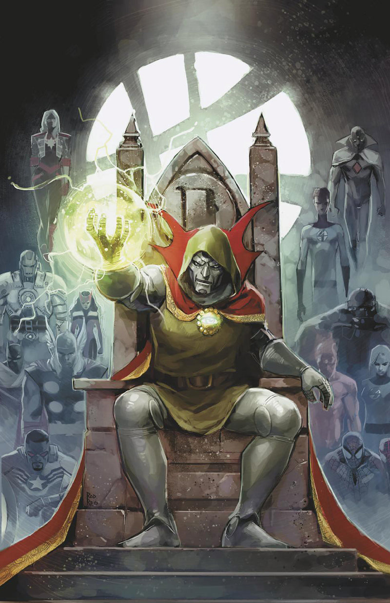 ONE WORLD UNDER DOOM #1 ROD REIS RATIO VIRGIN 2ND PRINT VARIANT