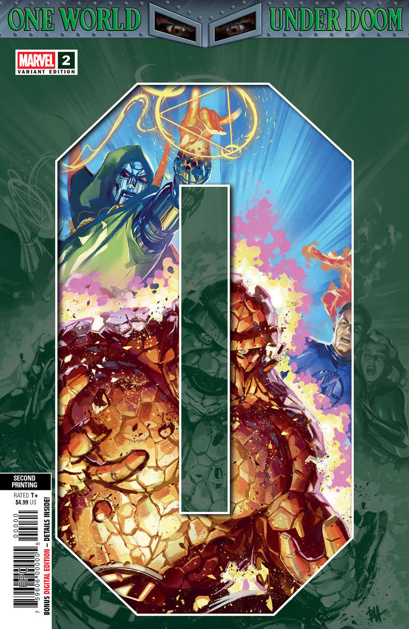 ONE WORLD UNDER DOOM #2 BEN HARVEY 2ND PRINT VARIANT