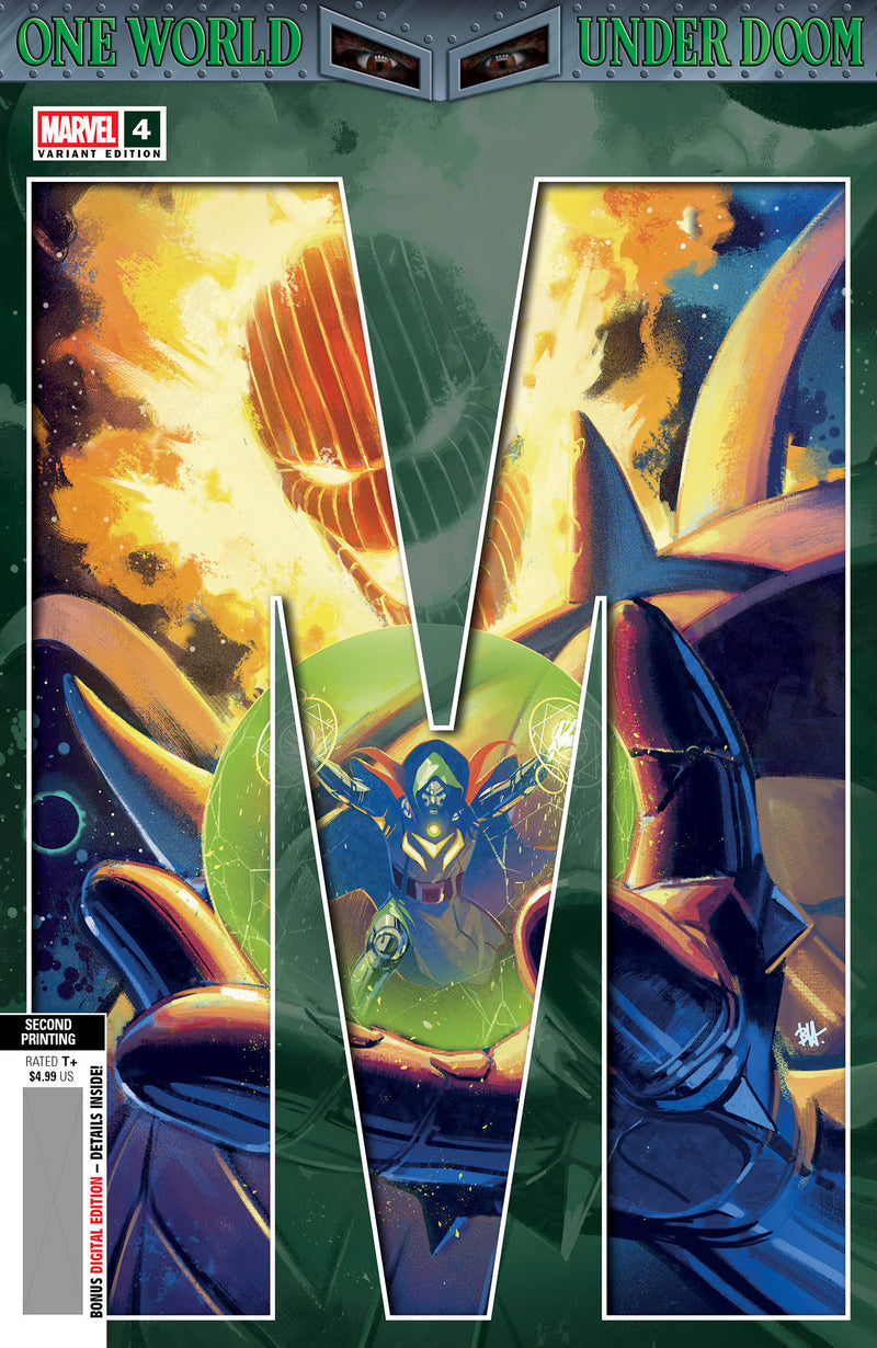 ONE WORLD UNDER DOOM #4 BEN HARVEY 2ND PRINT VARIANT