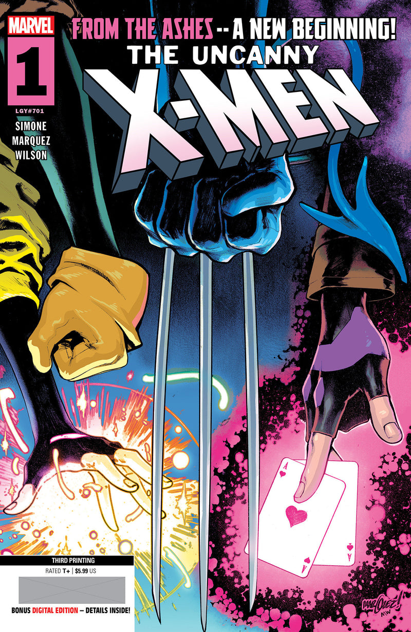 UNCANNY X-MEN #1 DAVID MARQUEZ 3RD PRINT VARIANT