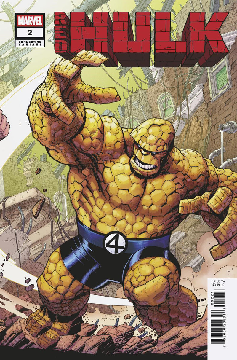 RED HULK #2 NICK BRADSHAW THING CONNECTING VAR