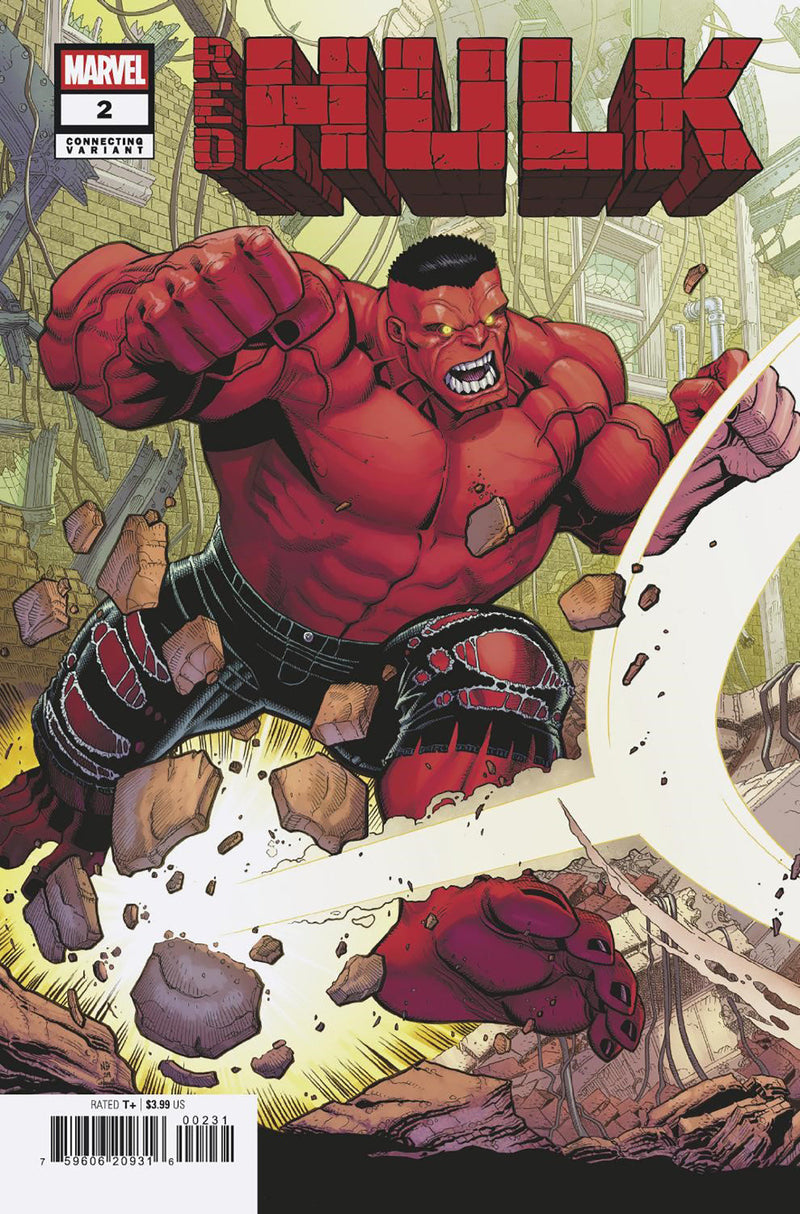 RED HULK #2 NICK BRADSHAW RED HULK CONNECTING VARIANT