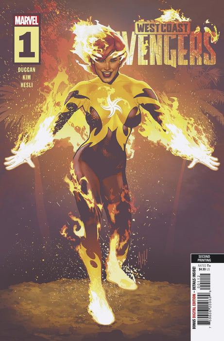 WEST COAST AVENGERS #1 ADAM HUGHES 2ND PRINT VARIANT