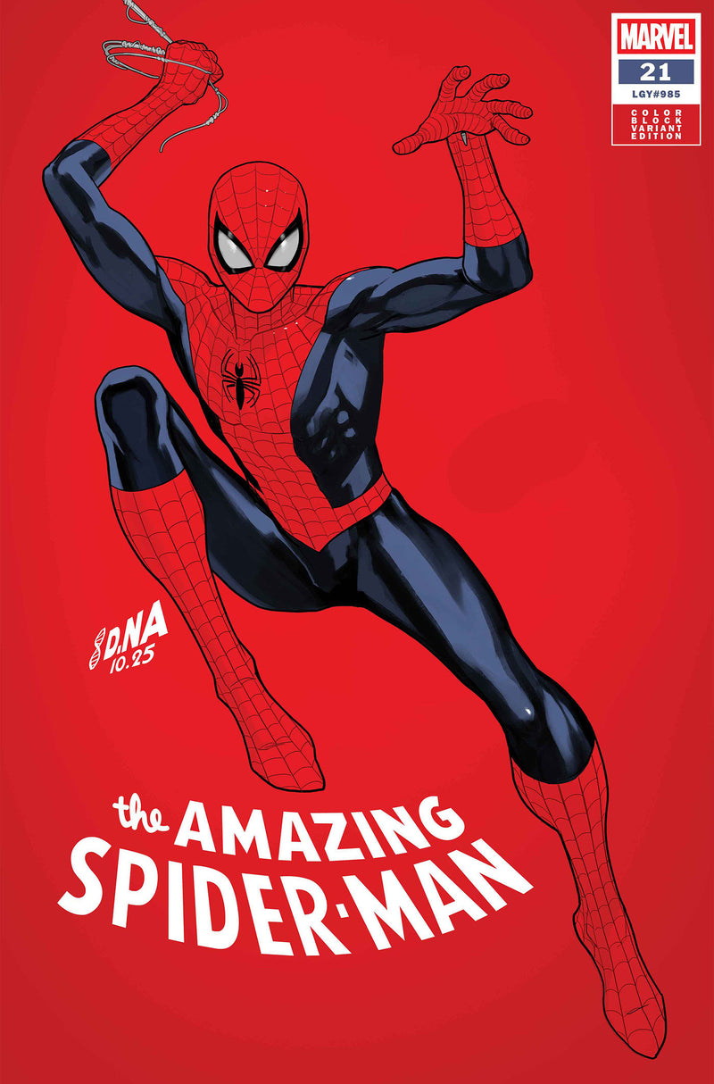 AMAZING SPIDER-MAN #21 DAVID NAKAYAMA COLOR BLOCK RED VAR VOL. 7