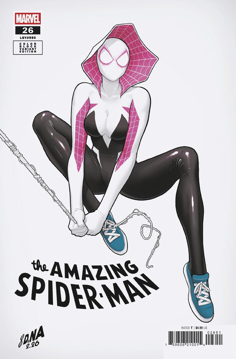 AMAZING SPIDER-MAN #26 DAVID NAKAYAMA COLOR BLOCK WHITE VARIANT [DS]