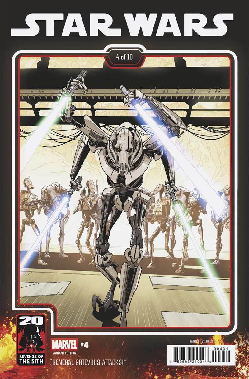 STAR WARS #4 クリス・スプラウス シスの復讐 20周年記念バリアント