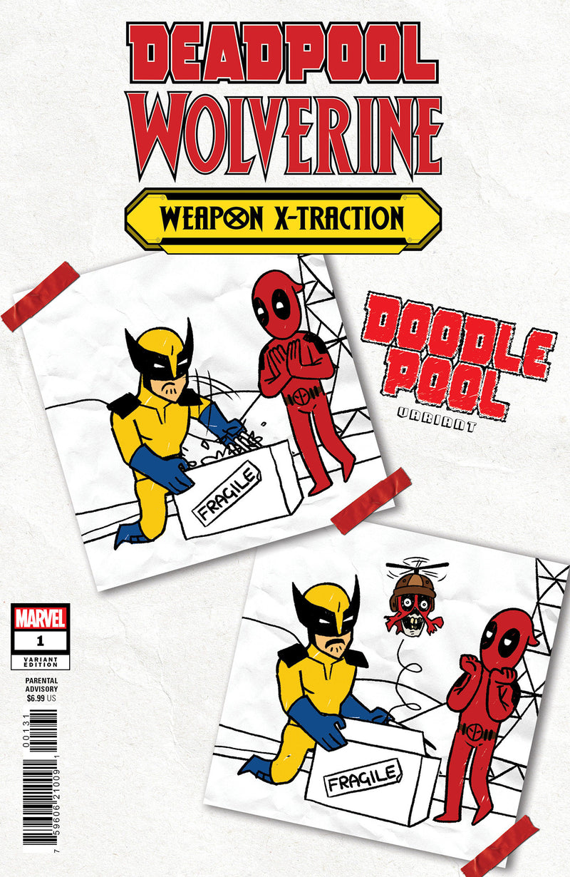 DEADPOOL/WOLVERINE: WEAPON X-TRACTION #1 DOODLEPOOL VAR