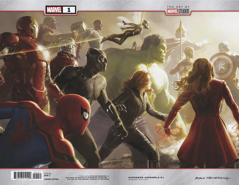 AVENGERS ASSEMBLE #1 RYAN MEINERDING WRAPAROUND MARVEL STUDIOS VAR