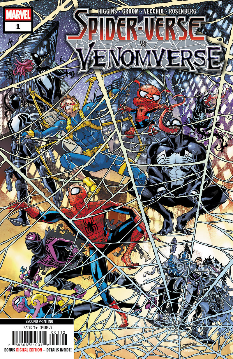 スパイダーバース VS. ヴェノムバース #1 ハビエル・ギャロン 2NDプリント バリアント