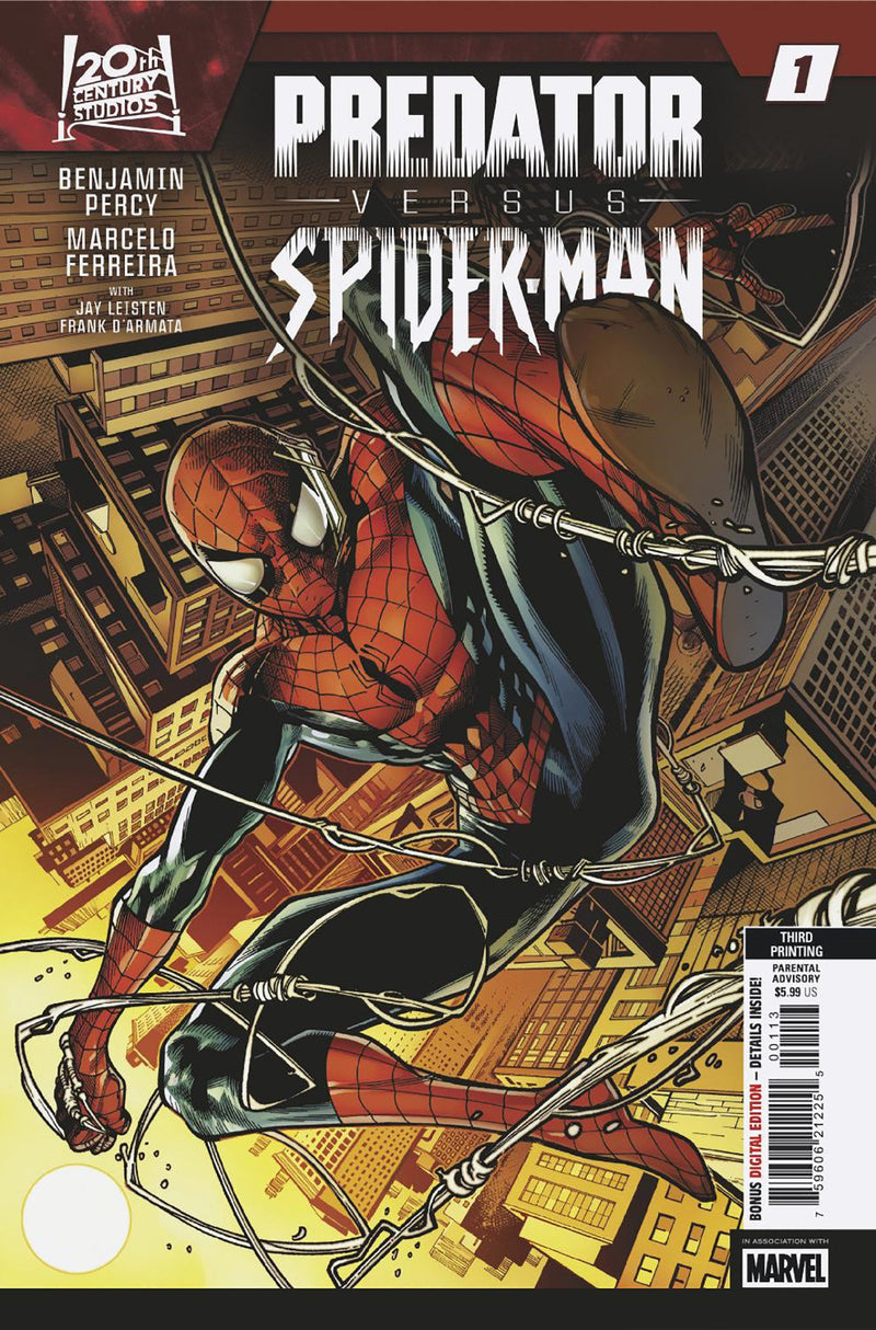 PREDATOR VS. SPIDER-MAN #1 MARCELO FERREIRA 3RD PRINT VARIANT