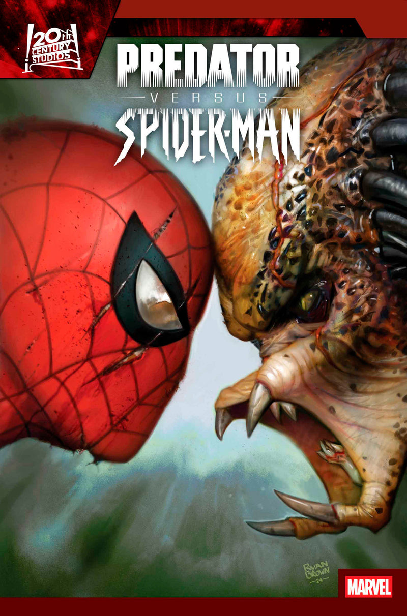 PREDATOR VS. SPIDER-MAN #1 RYAN BROWN バリアント