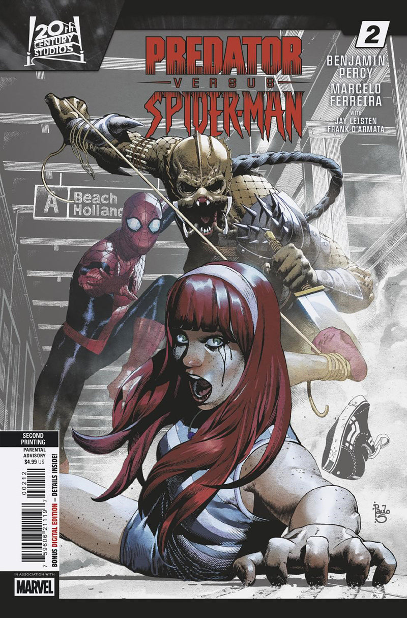 PREDATOR VS. SPIDER-MAN #2 PAULO SIQUEIRA 2ND PRINT VARIANT