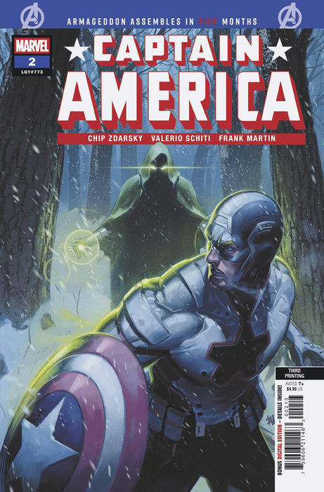 CAPTAIN AMERICA #2 BEN HARVEY 3RD PRINT VARIANT