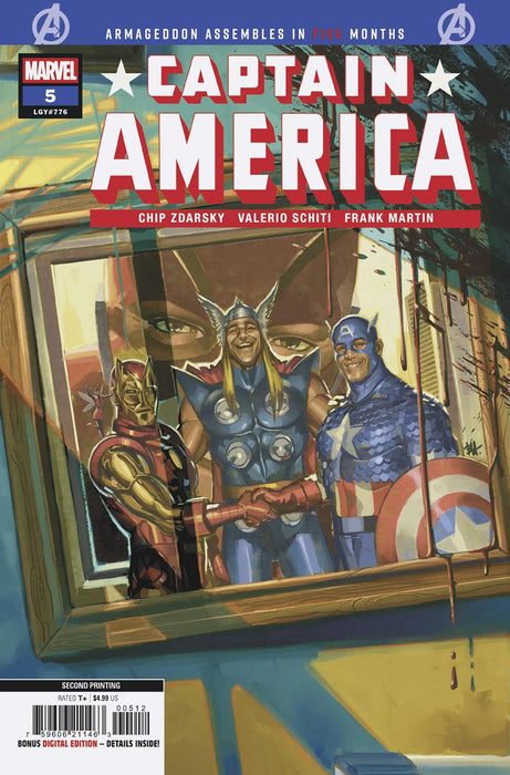 CAPTAIN AMERICA #5 BEN HARVEY 2ND PRINT VARIANT