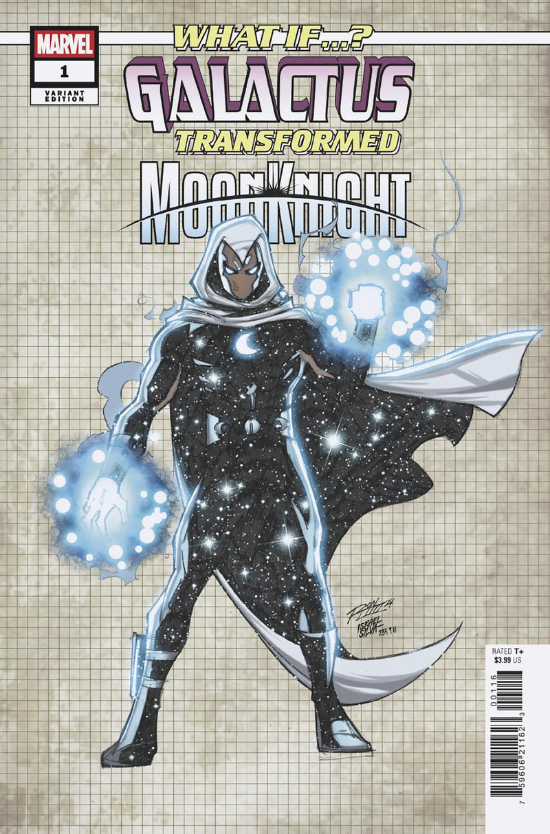 WHAT IF...? GALACTUS GALACTUS TRANSFORMED MOON KNIGHT? #1 RON LIM DESIGN VARIAN T