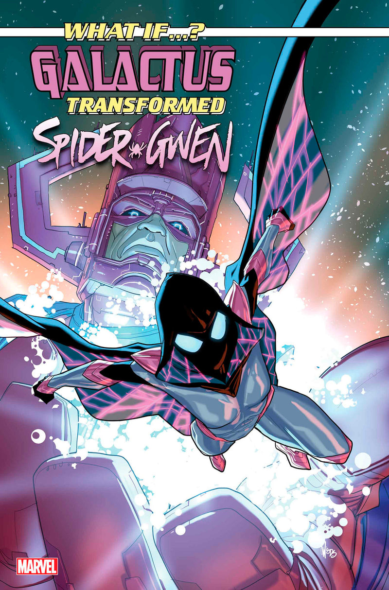 WHAT IF...? GALACTUS GALACTUS TRANSFORMED SPIDER-GWEN? #1 PETE WOODS VARIANT