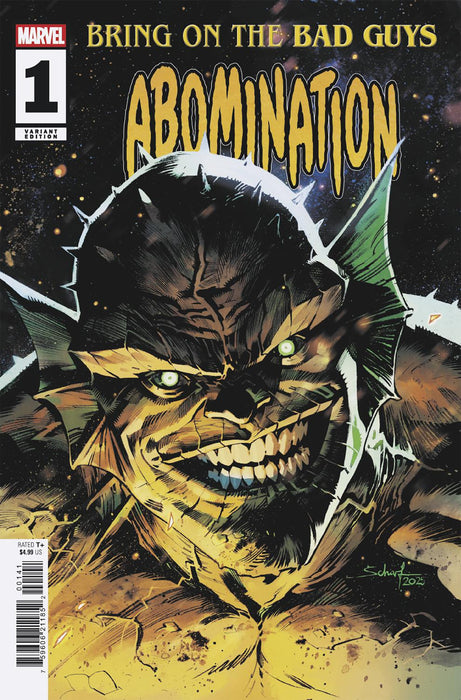 BRING ON THE BAD GUYS ABOMINATION #1 JONAS SCHARF VARIANT