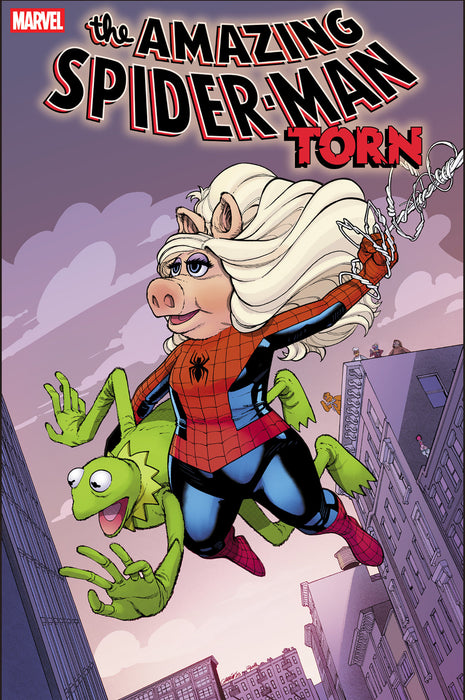 AMAZING SPIDER-MAN TORN #1 JAVIER GARRON MUPPETS VARIANT