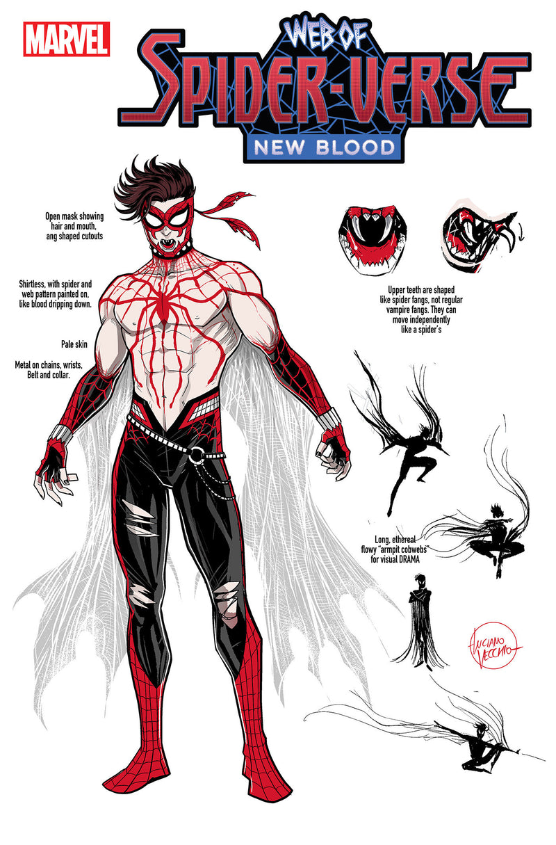 WEB OF SPIDER-VERSE NEW BLOOD #1 LUCIANO VECCHIO DESIGN VARIANT