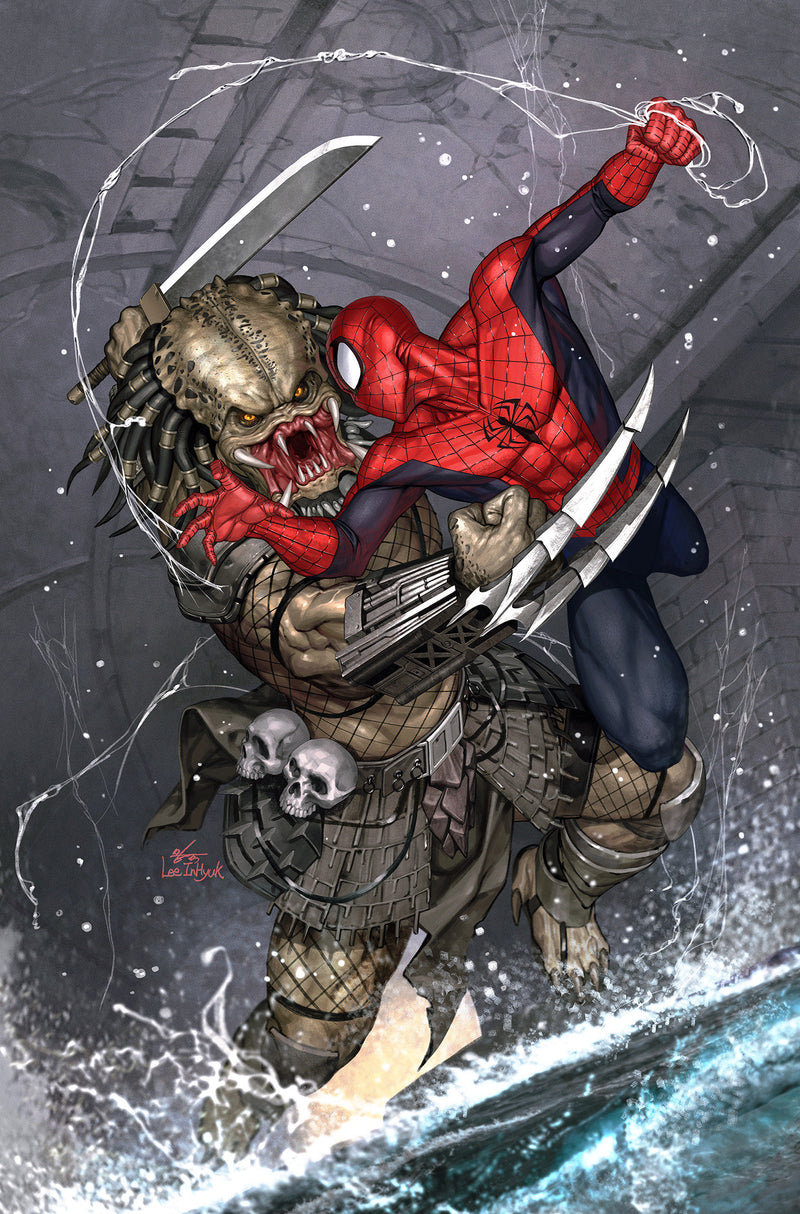 PREDATOR KILLS THE MARVEL UNIVERSE #1 INHYUK LEE RATIO VIRGIN 2ND PRINT VARIANT
