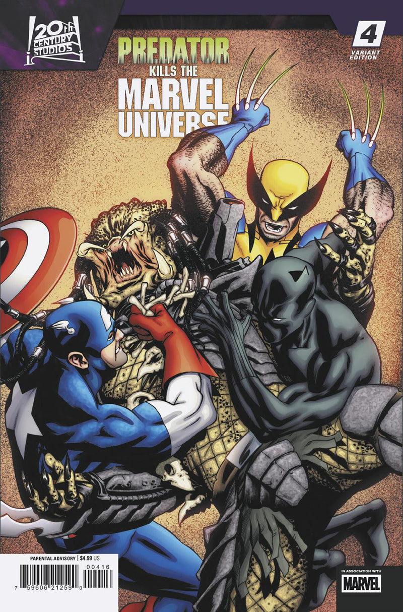 PREDATOR KILLS THE MARVEL UNIVERSE #4 MIKE MCKONE VARIANT
