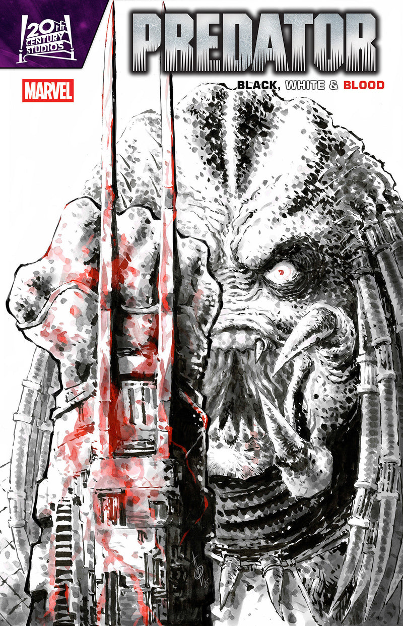PREDATOR BLACK, WHITE & BLOOD #3 ALAN QUAH VARIANT