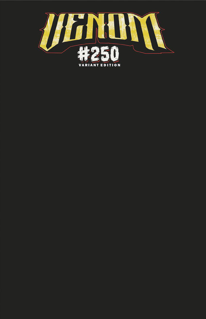 VENOM #250 ブラック ブランクカバー バリアント