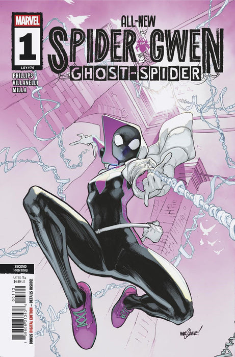 ALL-NEW SPIDER-GWEN THE GHOST-SPIDER #1 DAVID MARQUEZ 2ND PRINT VARIANT