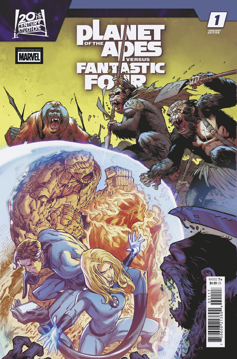 PLANET OF THE APES VS. FANTASTIC FOUR #1 NETHO DIAZ VARIANT