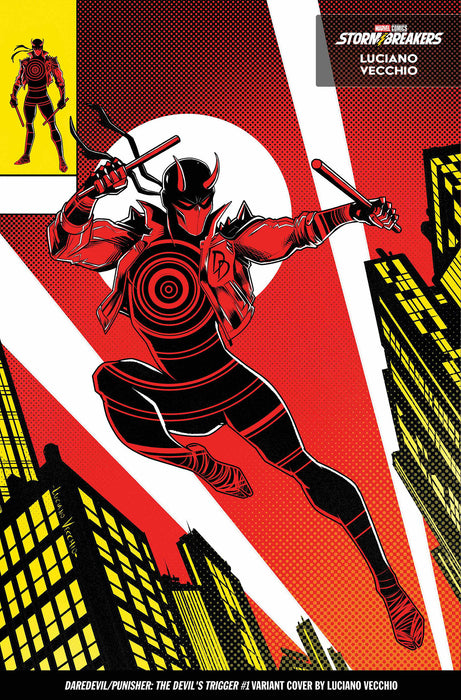 DAREDEVIL/PUNISHER THE DEVIL'S TRIGGER #1 LUCIANO VECCHIO FROM THE CHAOS A COSTUME VARIANT