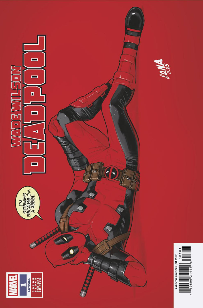 WADE WILSON: DEADPOOL #1 DAVID NAKAYAMA COLOR BLOCK RED VAR