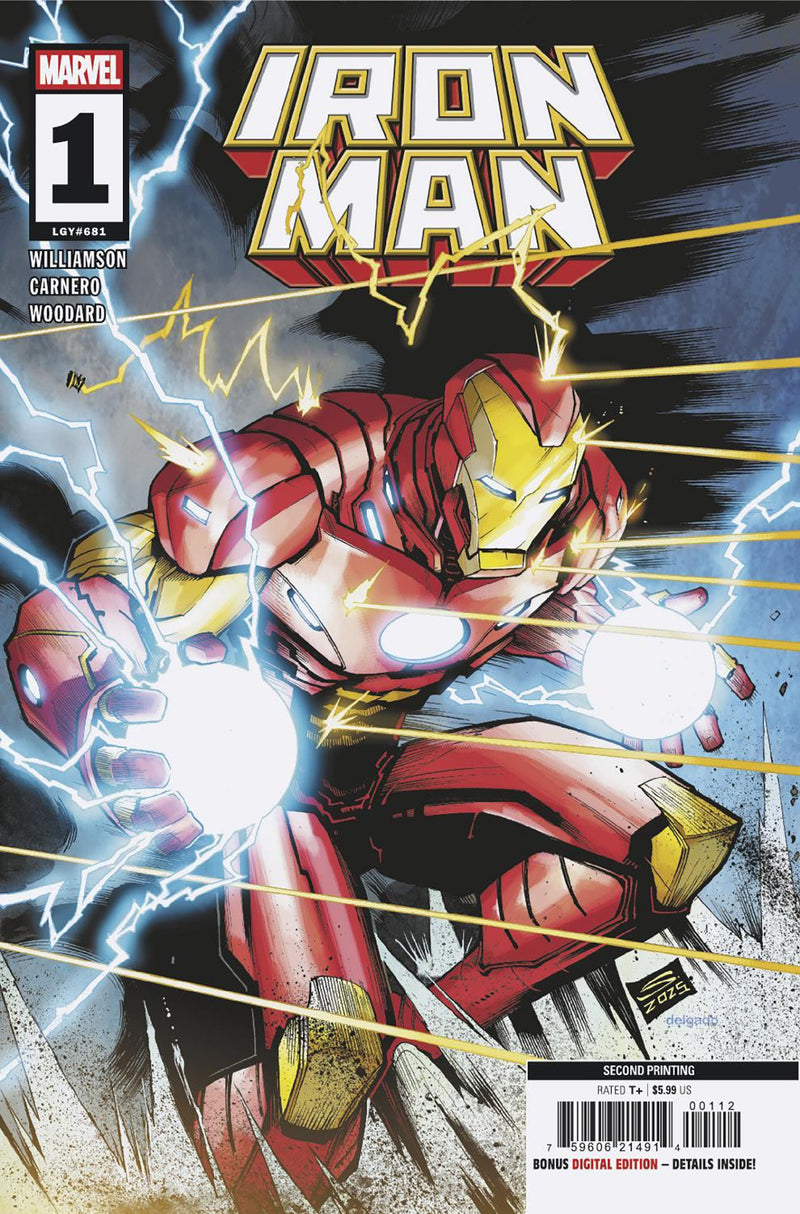 IRON MAN #1 GERARDO SANDOVAL 2ND PRINT VAR VOL. 8