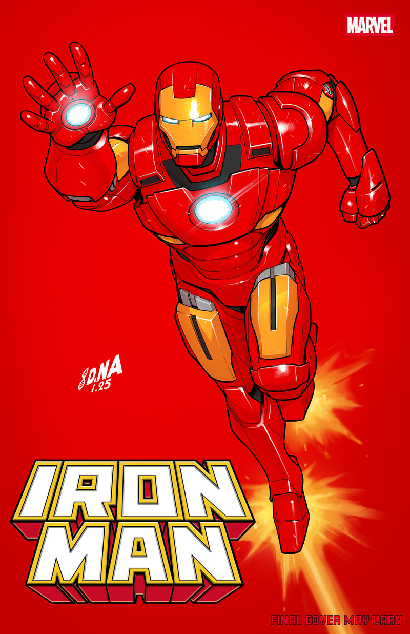 IRON MAN #2 DAVID NAKAYAMA COLOR BLOCK RED VAR VOL. 8