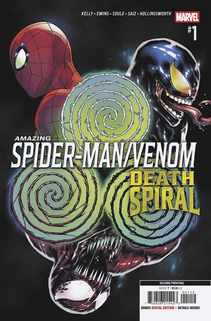 AMAZING SPIDER-MAN/VENOM: DEATH SPIRAL #1 2ND PRINT CAFU