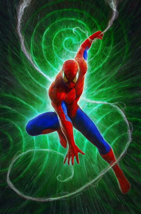 AMAZING SPIDER-MAN/VENOM DEATH SPIRAL #1 DAVE RAPOZA SPIDER-MAN VIRGIN VARIANT