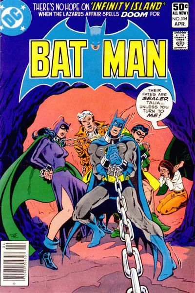 BATMAN #334 NEWSSTAND EDITION 1981