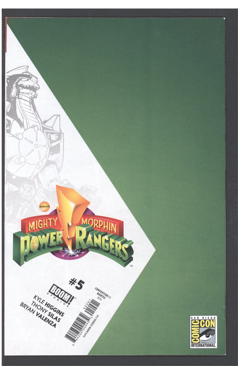 MIGHTY MORPHIN POWER RANGERS #5 SIGNED BY WALTER JONES "ZACK"