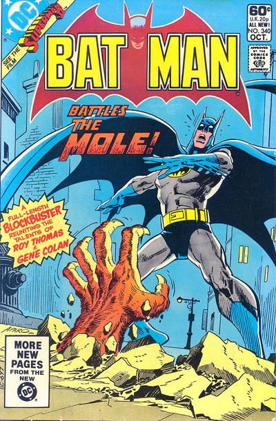BATMAN #340 DIRECT EDITION 1981