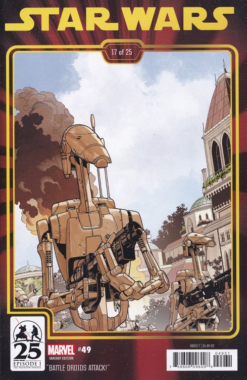STAR WARS #49 CHRIS SPROUSE THE PHANTOM MENACE 25TH ANNIVERSARY VAR VOL. 3