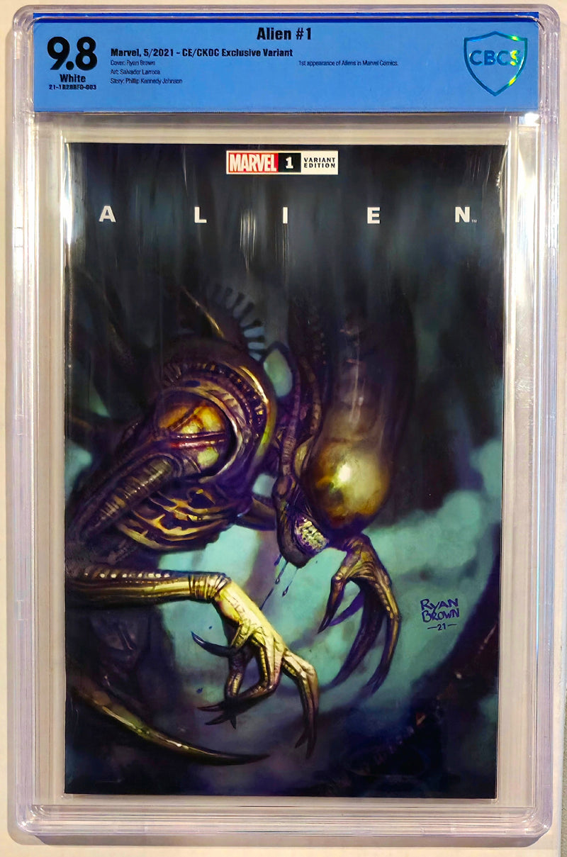 ALIEN #1 CBCS 9.8 RYAN BROWN TRADE