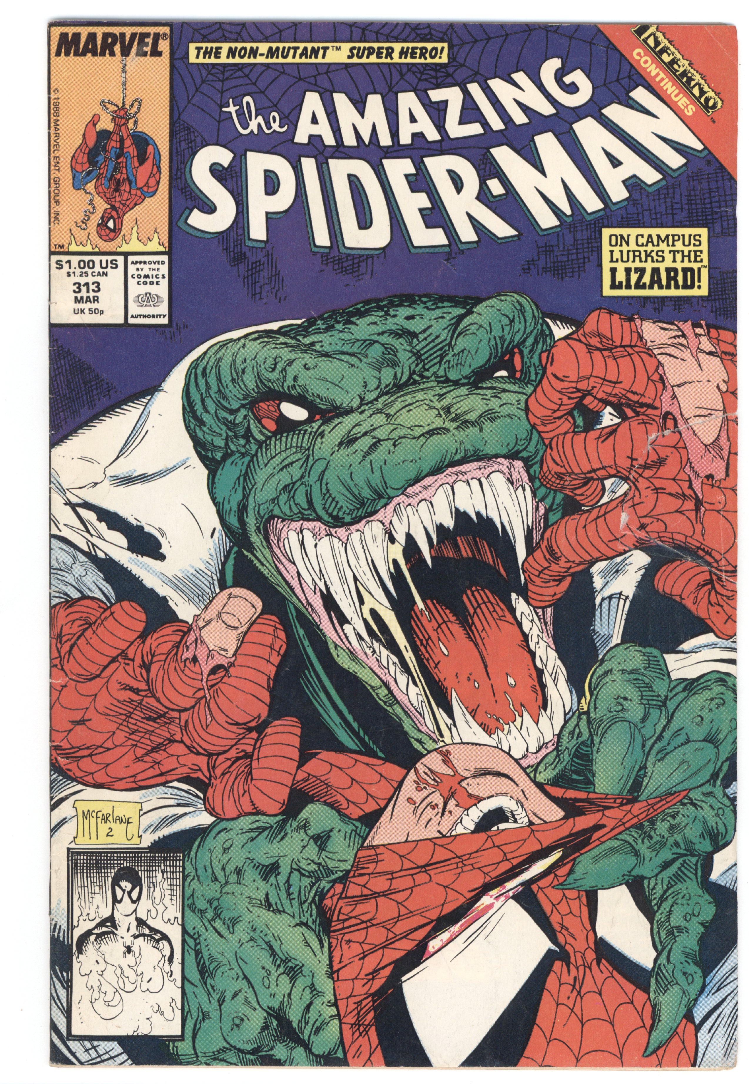 AMAZING SPIDER-MAN #313 DIRECT EDITION VOL. 1 — Majorpayne.com