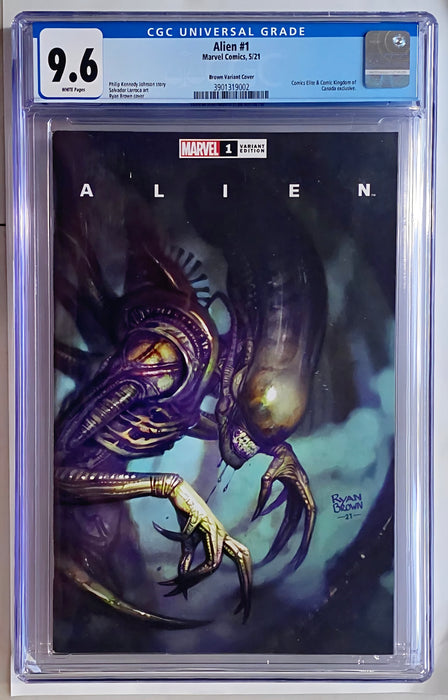 ALIEN #1 CGC 9.6 BROWN TRADE