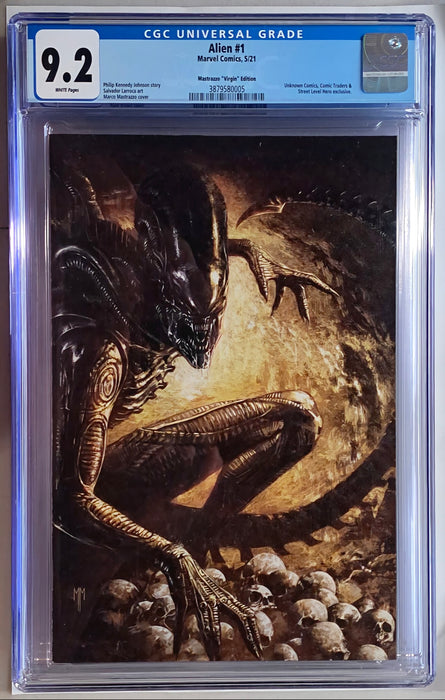 ALIEN #1 CGC 9.2 MASTRAZZO VIRGIN
